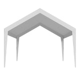 Canopies & Gazebos: VEVOR Carport Replacement Canopy, 6 x 3.6 m Potable Garage Tent Top Tarp, UV-Resistant & Waterproof Car Shelter Tarp, Heavy Duty Car Port Cover with Ball Buggees, White, Frame Not Included
