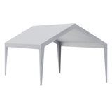Canopies & Gazebos: VEVOR Carport Replacement Canopy Cover 12 x 20 ft, Garage Top Tent Shelter Tarp Heavy-Duty Waterproof & UV Protected, Easy Installation with Ball Bungees,Grey (Only Top Cover, Frame Not Include)