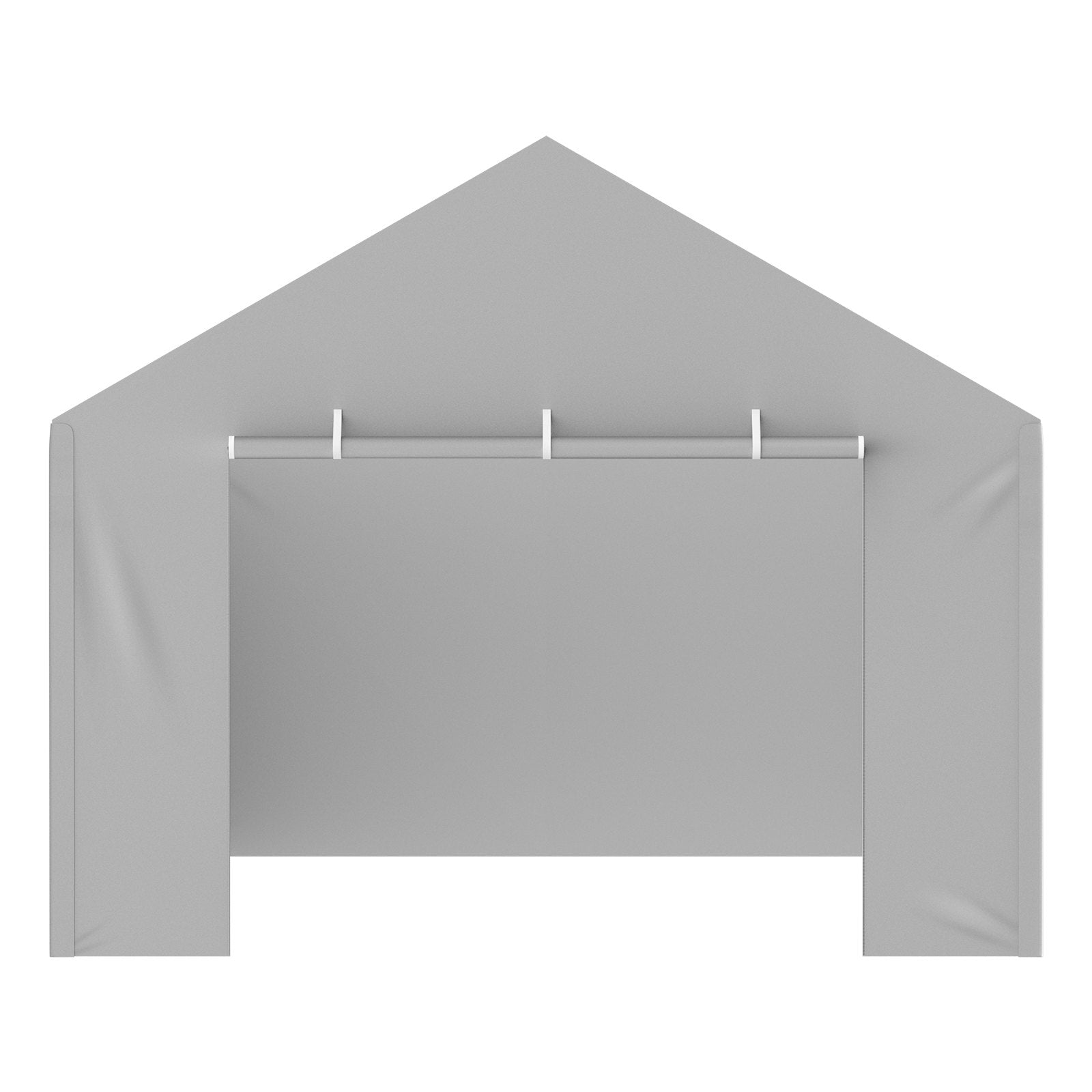 Canopies & Gazebos: VEVOR Carport Replacement Canopy Cover Side Wall 6 x 3.6 m, Garage Tent Shelter Tarp Heavy-Duty Waterproof & UV Protected, Easy Installation with Ball Bungees,Grey (Top and Frame Not Included)