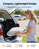 Canopies & Gazebos: VEVOR Carport Replacement Canopy, 6x 3.6 m Potable Garage Tent Top Tarp with Sidewalls, UV-Resistant & Waterproof, Heavy Duty Car Shelter Tarp with Ball Buggees, Grey, Frame Not Included