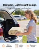 Canopies & Gazebos: VEVOR Carport Replacement Canopy, 6 x 3.6 m Potable Garage Tent Top Tarp, UV-Resistant & Waterproof Car Shelter Tarp, Heavy Duty Car Port Cover with Ball Buggees, Beige, Frame Not Included