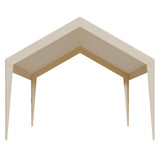 Canopies & Gazebos: VEVOR Carport Replacement Canopy, 6 x 3.6 m Potable Garage Tent Top Tarp, UV-Resistant & Waterproof Car Shelter Tarp, Heavy Duty Car Port Cover with Ball Buggees, Beige, Frame Not Included