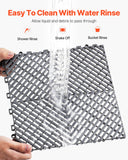 Dog Grooming Supplies: VEVOR Interlocking Drainage Mat, 31 x 31 cm Modular Interlocking Cushion, 50 Pcs Splicing Drainage Mats, Non-Slip Gray PP Drainage Floor Tile and Shower Mat, for Garage, Garden, Kitchen & Outdoor