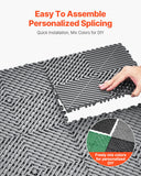 Dog Grooming Supplies: VEVOR Interlocking Drainage Mat, 31 x 31 cm Modular Interlocking Cushion, 50 Pcs Splicing Drainage Mats, Non-Slip Gray PP Drainage Floor Tile and Shower Mat, for Garage, Garden, Kitchen & Outdoor