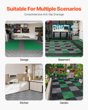 Dog Grooming Supplies: VEVOR Interlocking Drainage Mat, 31 x 31 cm Modular Interlocking Cushion, 50 Pcs Splicing Drainage Mats, Non-Slip Gray PP Drainage Floor Tile and Shower Mat, for Garage, Garden, Kitchen & Outdoor