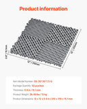Dog Grooming Supplies: VEVOR Interlocking Drainage Mat, 31 x 31 cm Modular Interlocking Cushion, 50 Pcs Splicing Drainage Mats, Non-Slip Gray PP Drainage Floor Tile and Shower Mat, for Garage, Garden, Kitchen & Outdoor