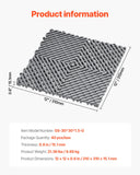 Dog Grooming Supplies: VEVOR Interlocking Drainage Mat, 31 x 31 cm Modular Interlocking Cushion, 40 Pcs Splicing Drainage Mats, Non-Slip Gray PP Drainage Floor Tile and Shower Mat, for Garage, Garden, Kitchen & Outdoor