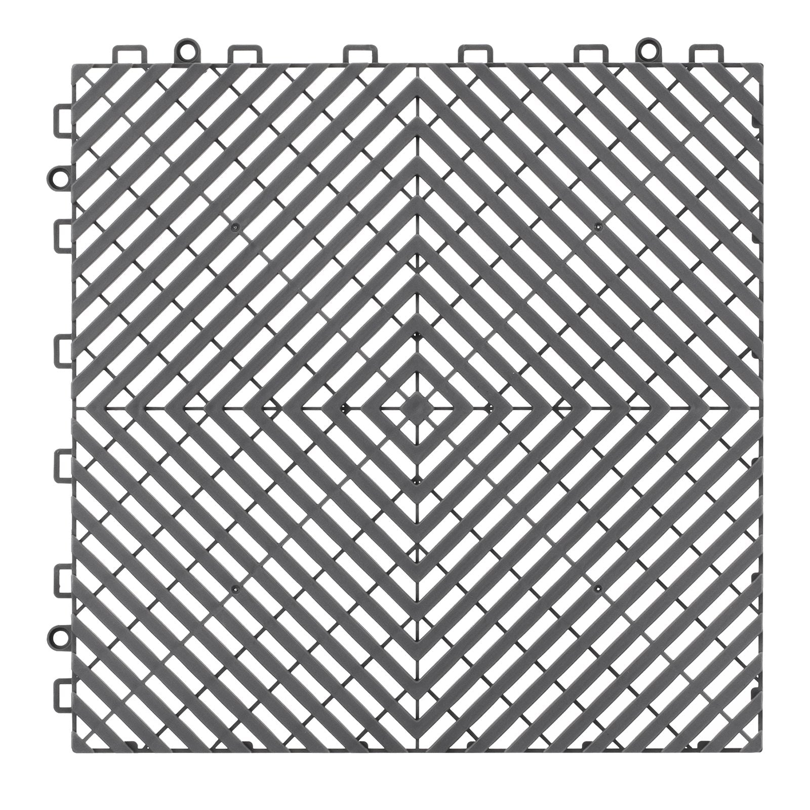 Dog Grooming Supplies: VEVOR Interlocking Drainage Mat, 31 x 31 cm Modular Interlocking Cushion, 40 Pcs Splicing Drainage Mats, Non-Slip Gray PP Drainage Floor Tile and Shower Mat, for Garage, Garden, Kitchen & Outdoor