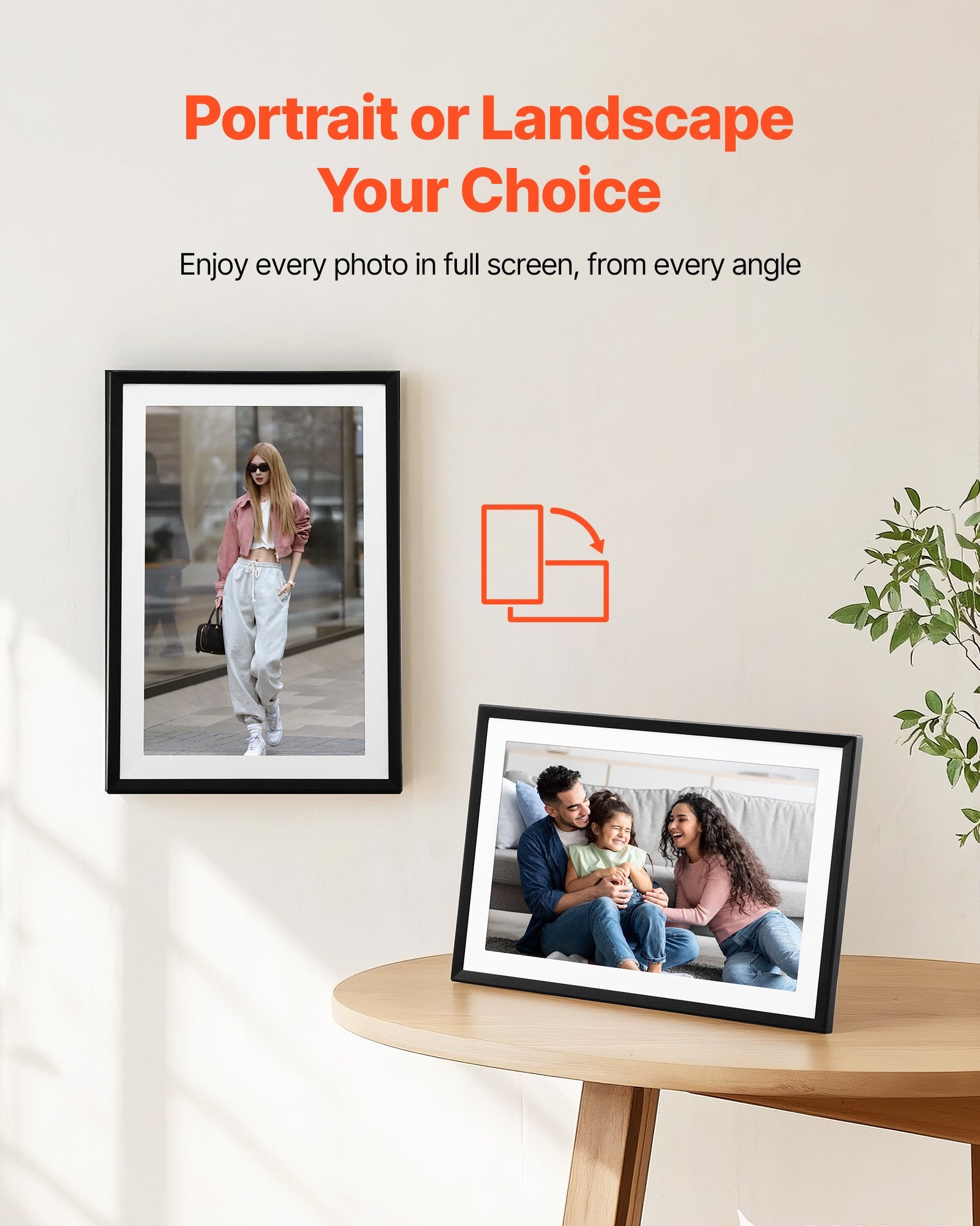 260 mm Digital Picture Frame 32GB IPS Touchscreen Wi-Fi Photo Frame
