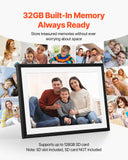 Camera Accessories: VEVOR 260 mm Digital Picture Frame 32GB Touchscreen 2-Pack Wi-Fi Photo Frames