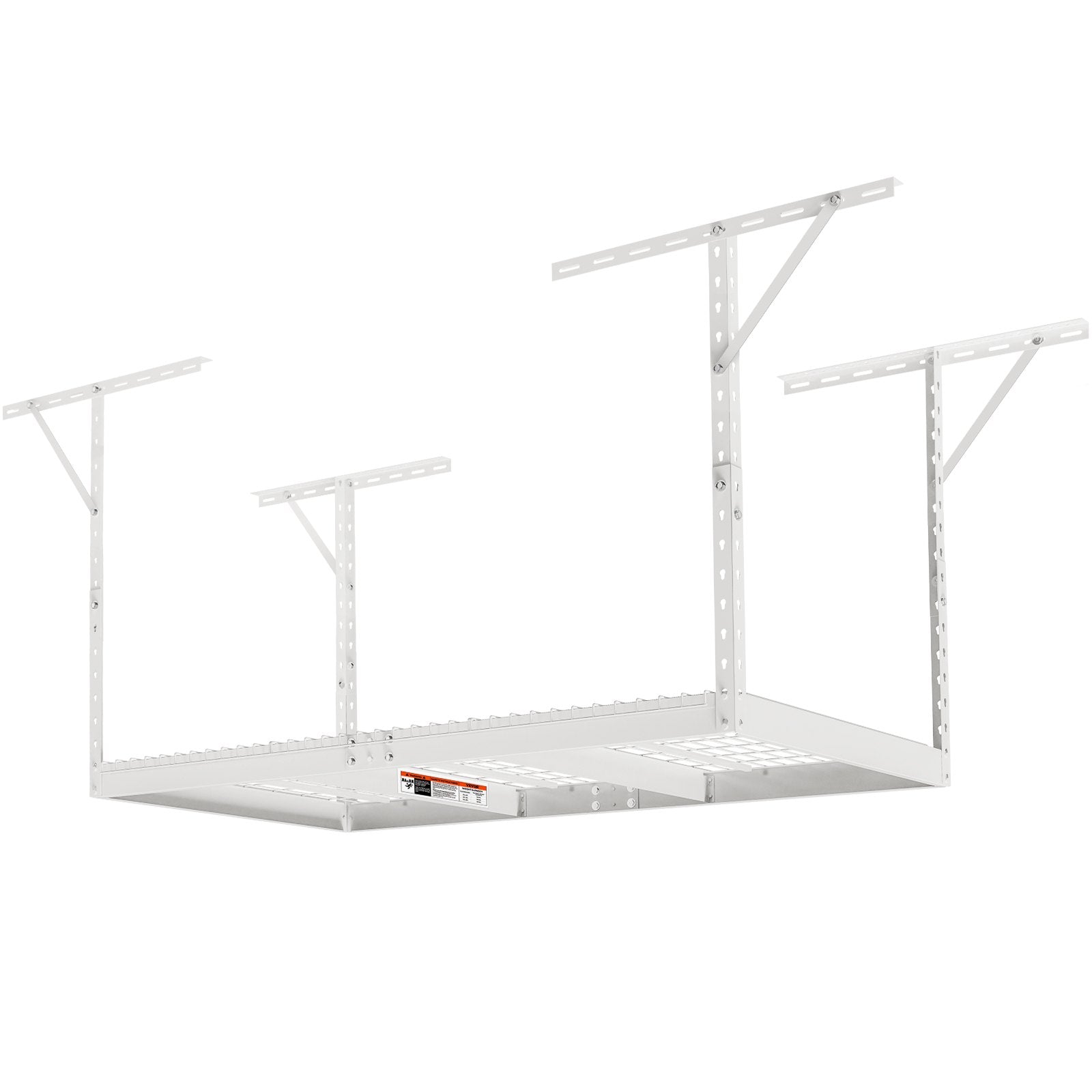 Cross Bar: VEVOR Overhead Adjustable Garage Storage Rack 36x72in Ceiling Rack 550lbs White