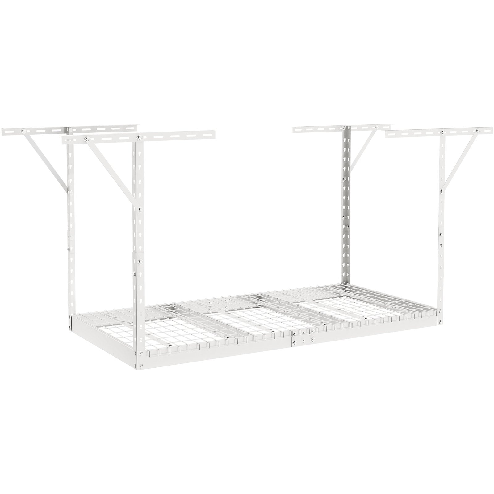 Cross Bar: VEVOR Overhead Adjustable Garage Storage Rack 36x72in Ceiling Rack 550lbs White