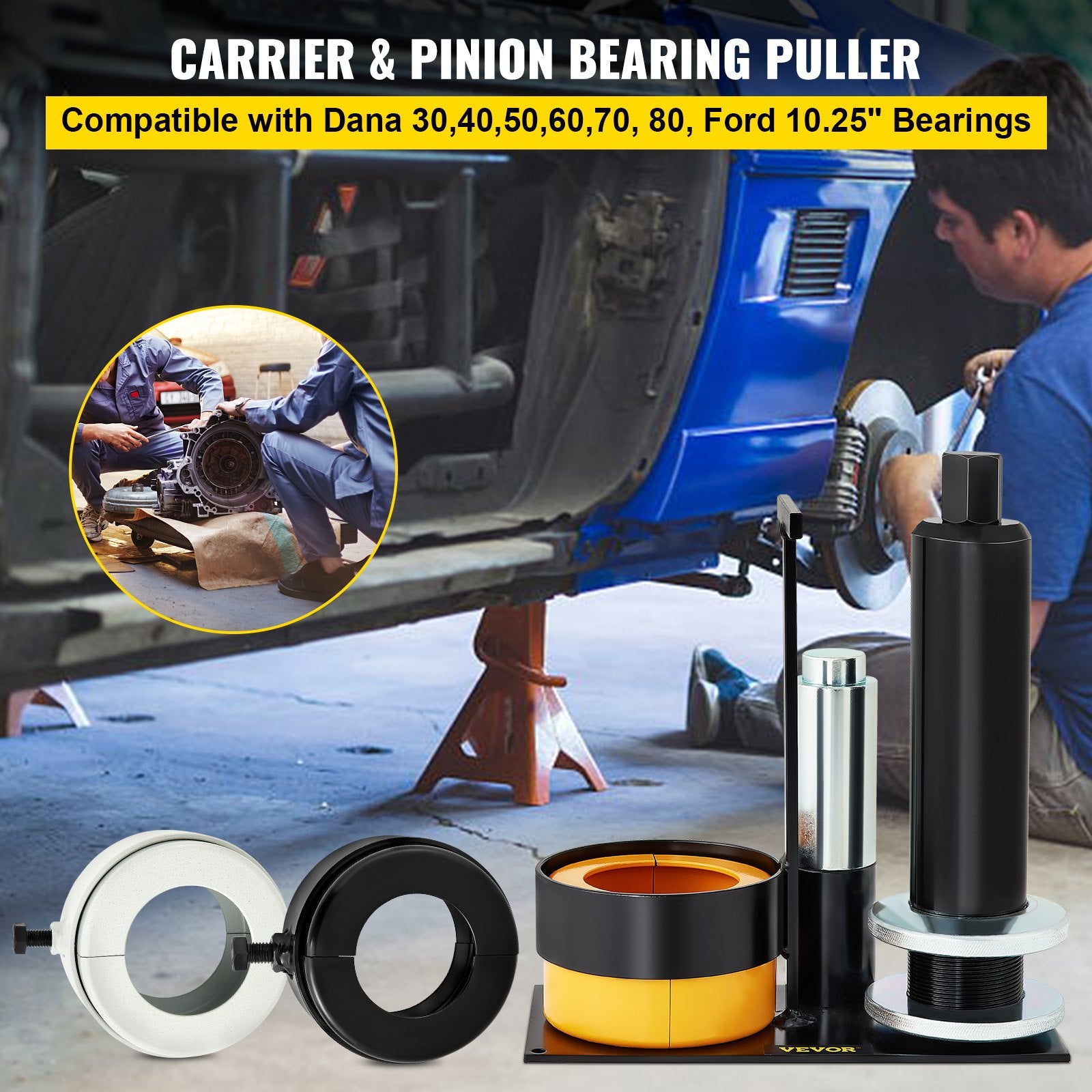 Boating Accessories: VEVOR Carrier & Pinion Bearing Puller Clamshell B
