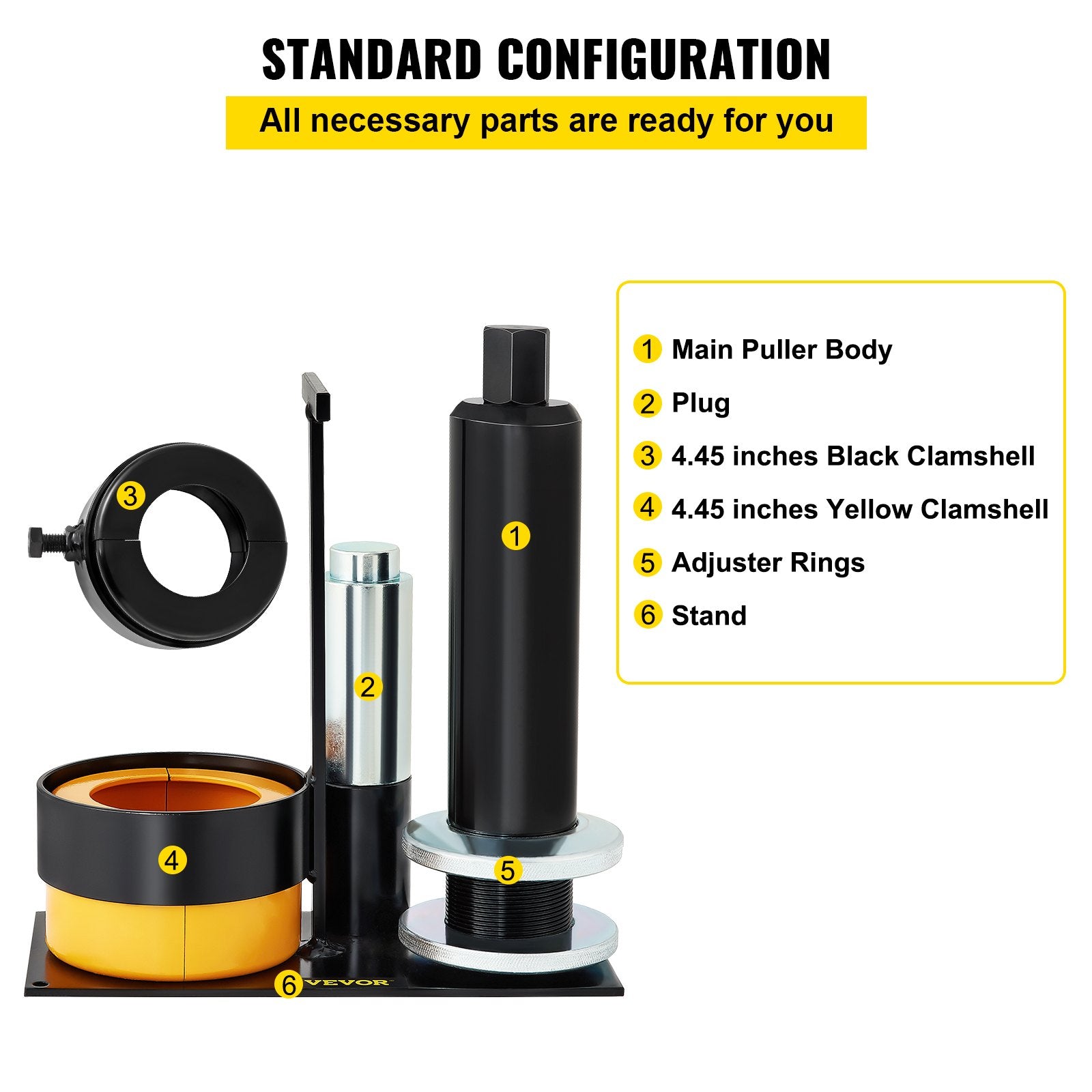 Cooler bags: VEVOR Carrier & Pinion Bearing Puller, Compatible with Dana 30, 40, 60, 70, Ford 9"" Bearings, Pinion Puller Tool with 2 Clamshells, 45# Steel Clamshell Carrier Bearing Puller for Auto Repair