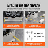 Basketball & Basketball Accessories: VEVOR Wheel Alignment Tool, 2-Pack Alignment Tool Toe Plates, Stainless Steel Toe Angle Measurement Tool Plate, 4 Alignment Rods and Magnetic Slots, Includes Measuring Tapes & Conversion Chart