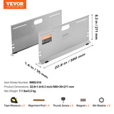 Basketball & Basketball Accessories: VEVOR Wheel Alignment Tool, 2-Pack Alignment Tool Toe Plates, Stainless Steel Toe Angle Measurement Tool Plate, 4 Alignment Rods and Magnetic Slots, Includes Measuring Tapes & Conversion Chart