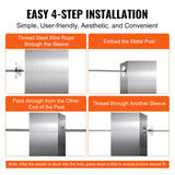 Automotive Repair & Speciality Tools: VEVOR 51Pack Cable Railing Kit 3.2mm Wheel Protector Sleeves, Bundle with Black Invisible 3.2mm Swage Tensioner and Terminal, Cable Railing Post Safeguard Covers for 0.41inch Horizontal Hole Post