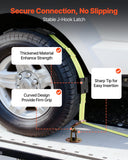 Restraints: VEVOR Wheel Chock Tie-Down Kit, Deck-Style Trailer Tie Down Strap, Car Tie Down Kit with J-Hook, Break Strength 4540 kg & Working Load 1512 kg Motorcycle Tie-Down System for SUVs, Trailers, Trucks