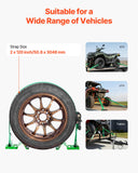 Restraints: VEVOR Wheel Chock Tie-Down Kit, Chock-Style Trailer Tie Down Strap, Car Tie Down Kit with Buckle, Break Strength 1986.73 kg & Working Load 662 kg Motorcycle Tie-Down System for ATVs, UTVs & Trailers