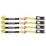 Restraints: VEVOR Wheel Chock Tie-Down Kit, Tire-Style Motorcycle Tie-Down System, Car Tie Down Kit with Flat Hook, Break Strength 4540 kg & Working Load 1512 kg Trailer Tie Down Strap for ATVs, SUVs, Trailers