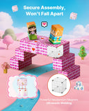 Building Toys: VEVOR Magnetic Blocks, 100 PCS Princess Castle Set, Magnetic Building Cubes for Kids, STEM Montessori Sensory Toys for Christmas Birthday Gift, Construction Stacking Toy for 3+ Years Old Boys & Girls