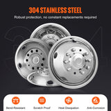 Automotive Repair & Speciality Tools: VEVOR 50cm 8 Lug Wheel Simulators, 304 Stainless Steel Wheel Simulator Kit with Mirror Polished Finish, 2 Front and 2 Rear Wheel Covers Fit for For Ford F450/F550 (2005-2020), 4 pcs