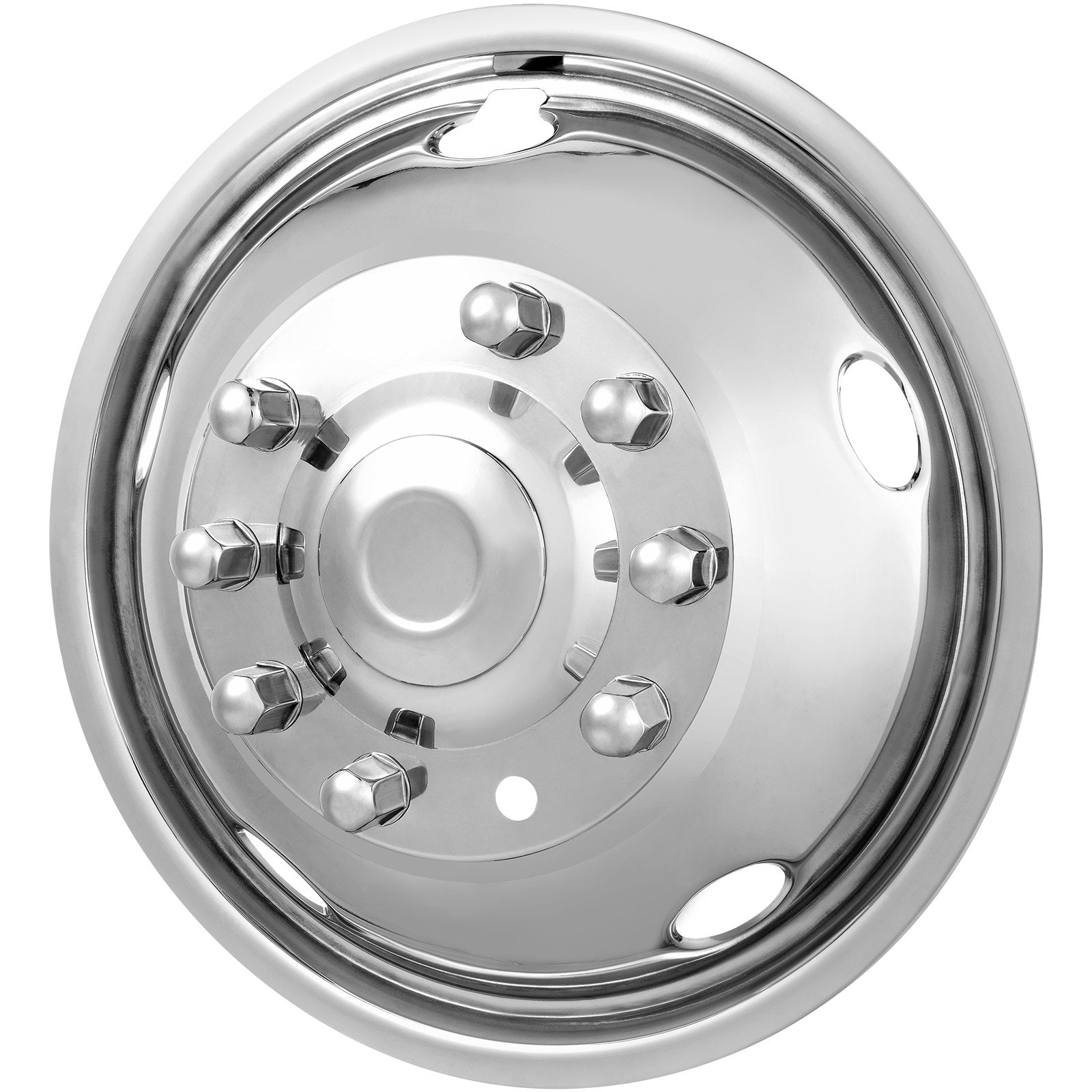 Automotive Repair & Speciality Tools: VEVOR 50cm 8 Lug Wheel Simulators, 304 Stainless Steel Wheel Simulator Kit with Mirror Polished Finish, 2 Front and 2 Rear Wheel Covers Fit for For Ford F450/F550 (2005-2020), 4 pcs