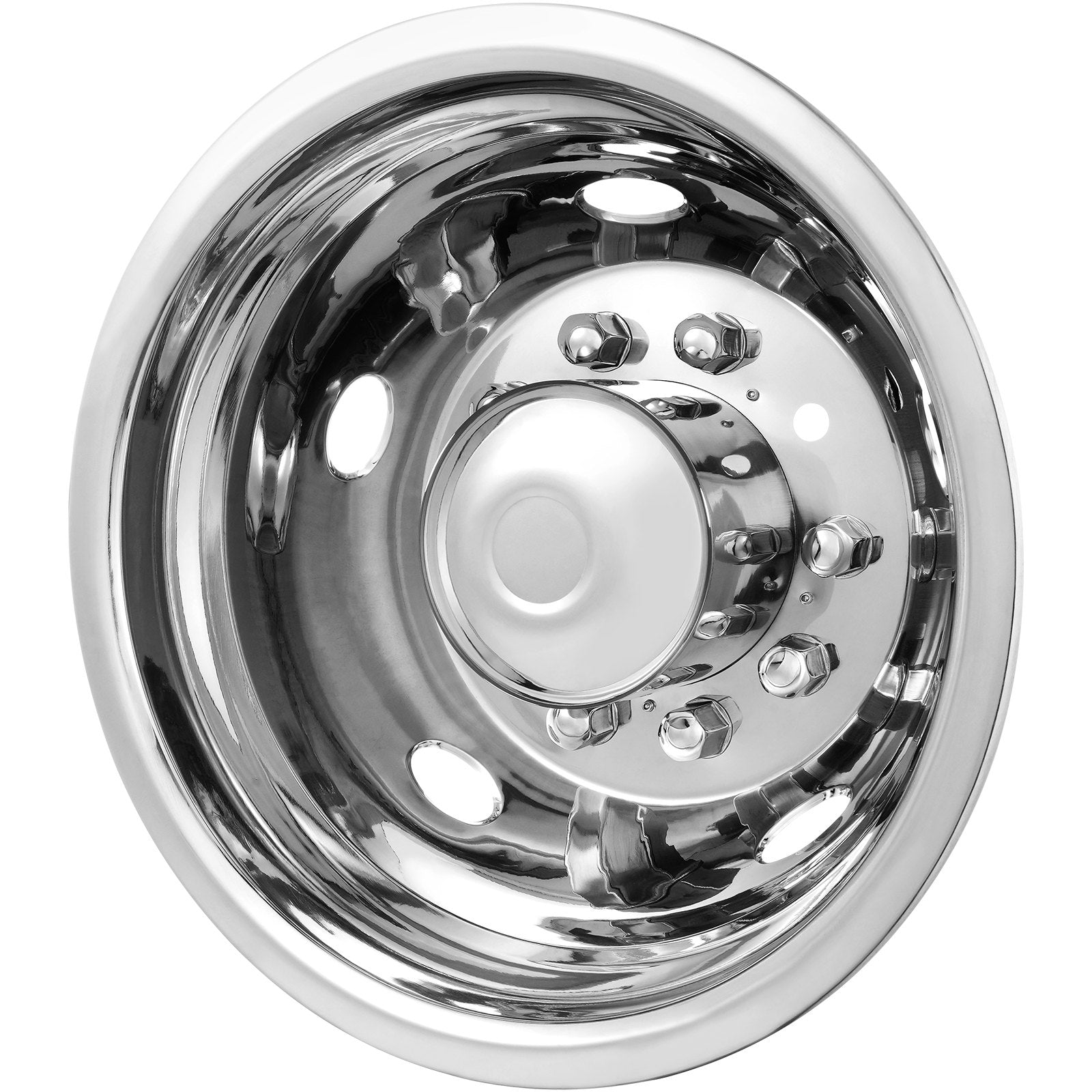 Automotive Repair & Speciality Tools: VEVOR 50cm 8 Lug Wheel Simulators, 304 Stainless Steel Wheel Simulator Kit with Mirror Polished Finish, 2 Front and 2 Rear Wheel Covers Fit for For Ford F450/F550 (2005-2020), 4 pcs
