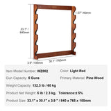 Wall Storage Racks: VEVOR Gun Rack, Wood Gun Rack Wall Mount, Gun Display Rack holds 5 Rifles, Shotguns, 132 lb Heavy Duty Wall Storage Display Rifle Rack with Soft Padding