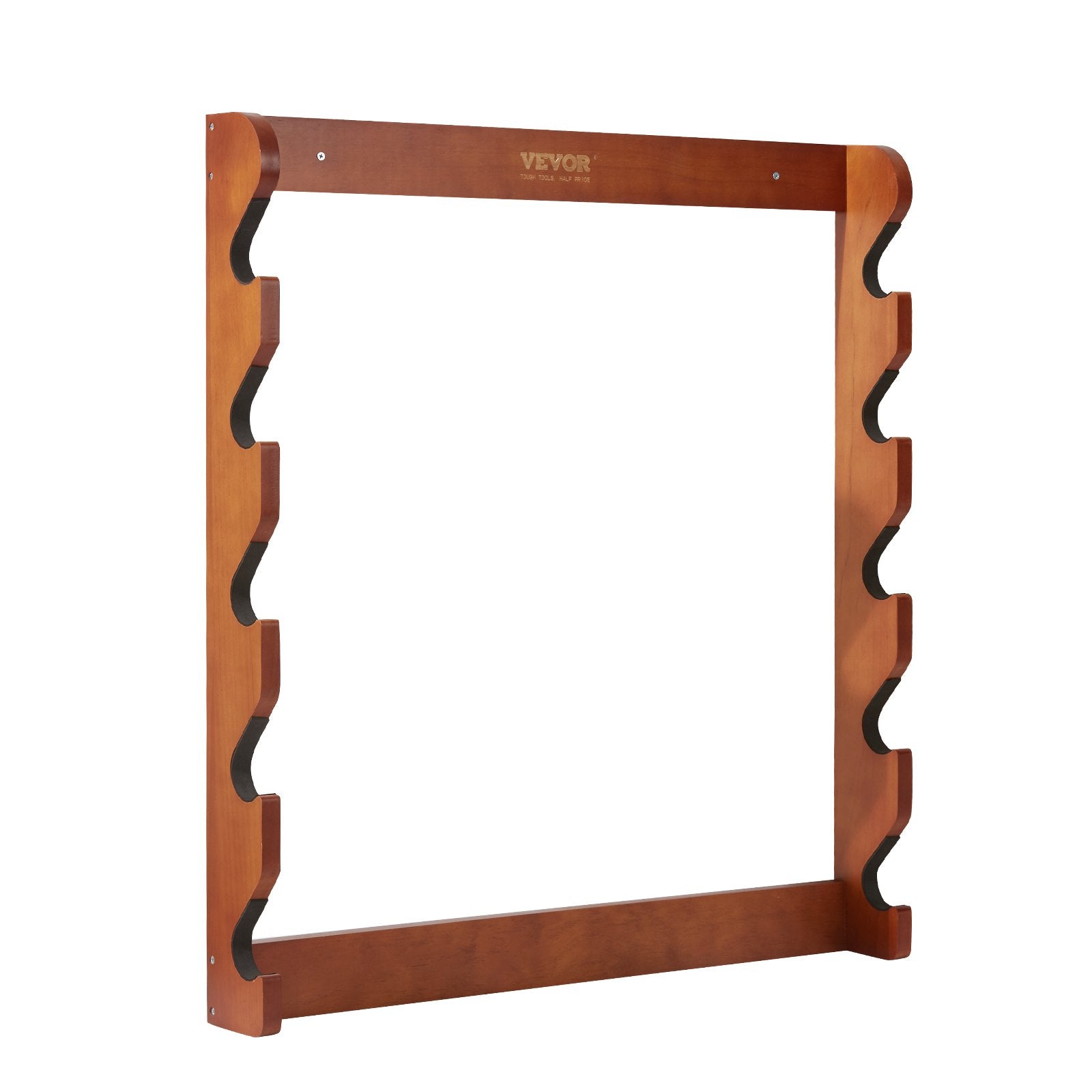 Wall Storage Racks: VEVOR Gun Rack, Wood Gun Rack Wall Mount, Gun Display Rack holds 5 Rifles, Shotguns, 132 lb Heavy Duty Wall Storage Display Rifle Rack with Soft Padding