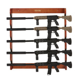 Wall Storage Racks: VEVOR Gun Rack, Wood Gun Rack Wall Mount, Gun Display Rack holds 5 Rifles, Shotguns, 132 lb Heavy Duty Wall Storage Display Rifle Rack with Soft Padding
