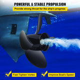 Boating Accessories: VEVOR Outboard Propeller, Replace for OEM 3587522, 4-Blade 14 1/4"" x 19"" Pitch Aluminium Boat Propeller, Compatible with Volvo Penta SX Drive All Models, with 19 Tooth Splines, RH