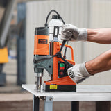 Traffic Control & Parking Tools: VEVOR Magnetic Drill, 1450W Motor 2 in Boring Diameter, 2878 lbf Portable Electric Mag Drill Press, with 6 Coring Bits, Variable Speed, Drilling Machine for Metal Surface, Home Improvement Industry