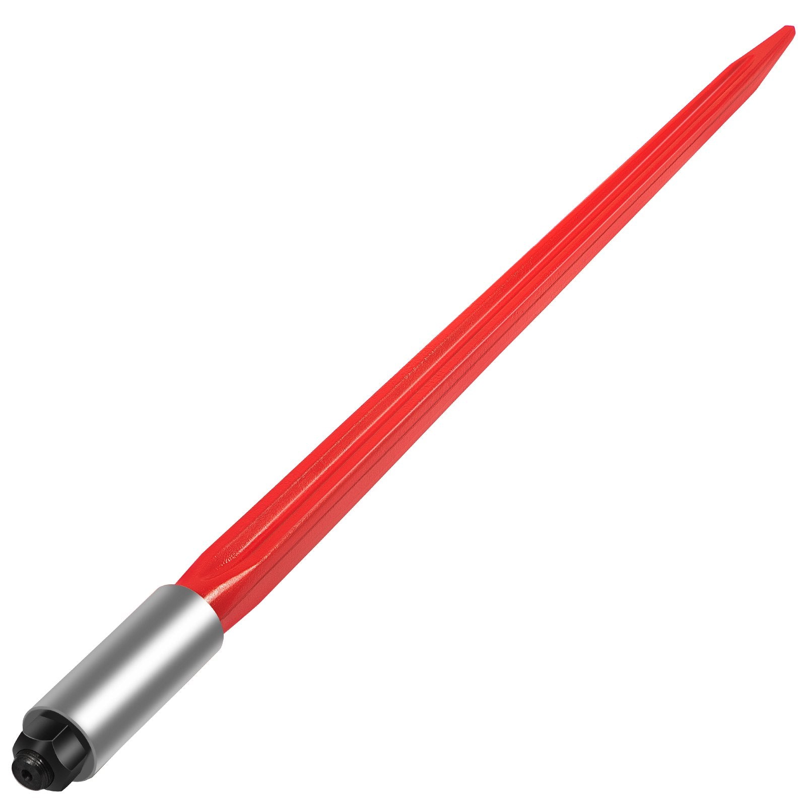 Gardening Accessories: VEVOR Hay Spear 32" Bale Spear 1350 lbs Capacity, Bale Spike Quick Attach Square Hay Bale Spears 1.4" Wide, Red Coated Bale Forks, Bale Hay Spike with Hex Nut & Sleeve for Buckets Tractors Loaders