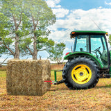 Gardening Accessories: VEVOR Hay Spear 32" Bale Spear 1350 lbs Capacity, Bale Spike Quick Attach Square Hay Bale Spears 1.4" Wide, Red Coated Bale Forks, Bale Hay Spike with Hex Nut & Sleeve for Buckets Tractors Loaders
