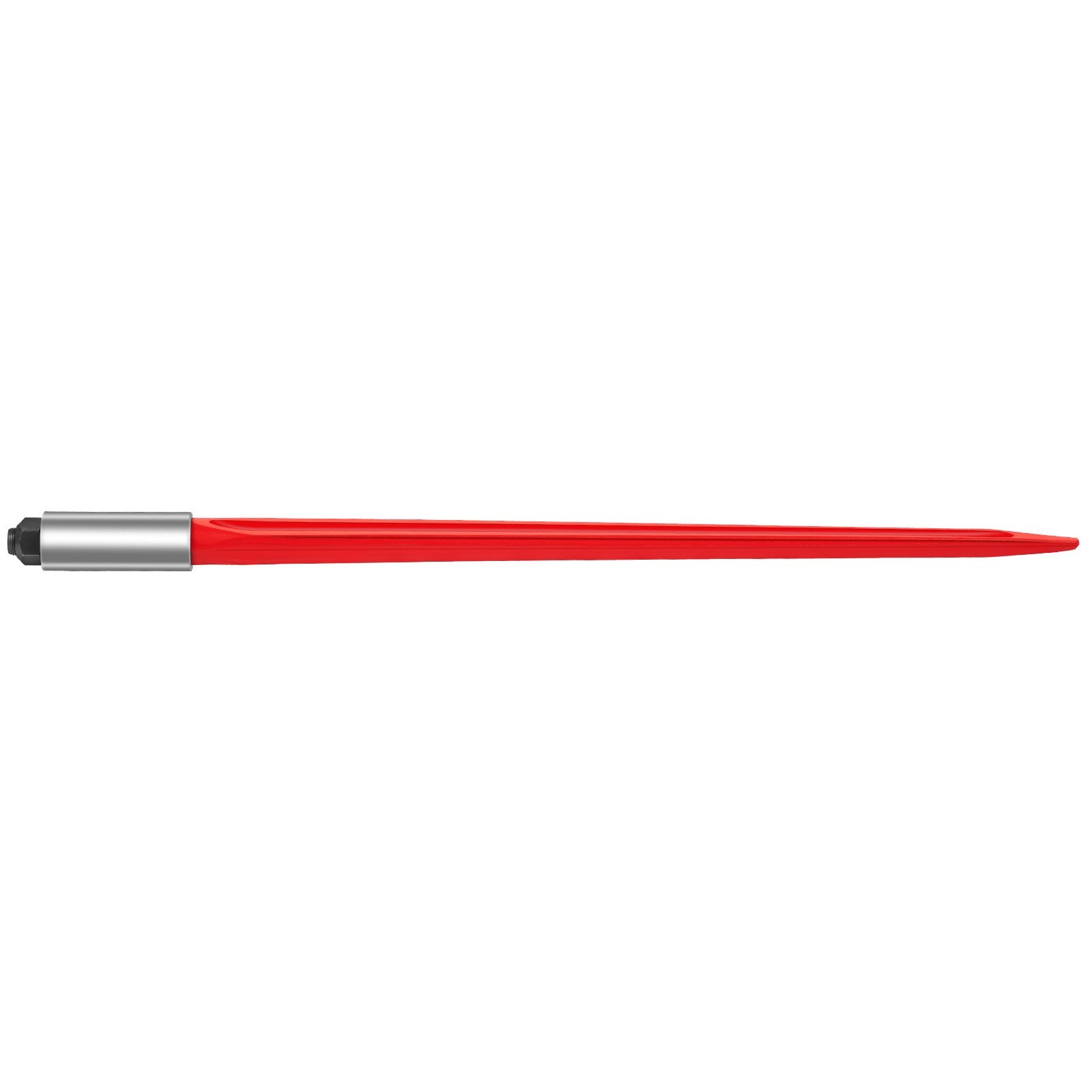 Gardening Accessories: VEVOR Hay Spear 32" Bale Spear 1350 lbs Capacity, Bale Spike Quick Attach Square Hay Bale Spears 1.4" Wide, Red Coated Bale Forks, Bale Hay Spike with Hex Nut & Sleeve for Buckets Tractors Loaders