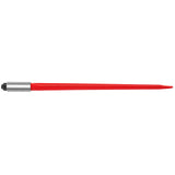 Gardening Accessories: VEVOR Hay Spear 32" Bale Spear 1350 lbs Capacity, Bale Spike Quick Attach Square Hay Bale Spears 1.4" Wide, Red Coated Bale Forks, Bale Hay Spike with Hex Nut & Sleeve for Buckets Tractors Loaders
