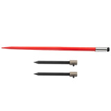Gardening Accessories: VEVOR Hay Spear 49" Bale Spear 3000 lbs Capacity, Bale Spike Quick Attach Square Hay Bale Spears, Red Coated Bale Forks, Bale Hay Spike with 2 Stabilizer Spears
