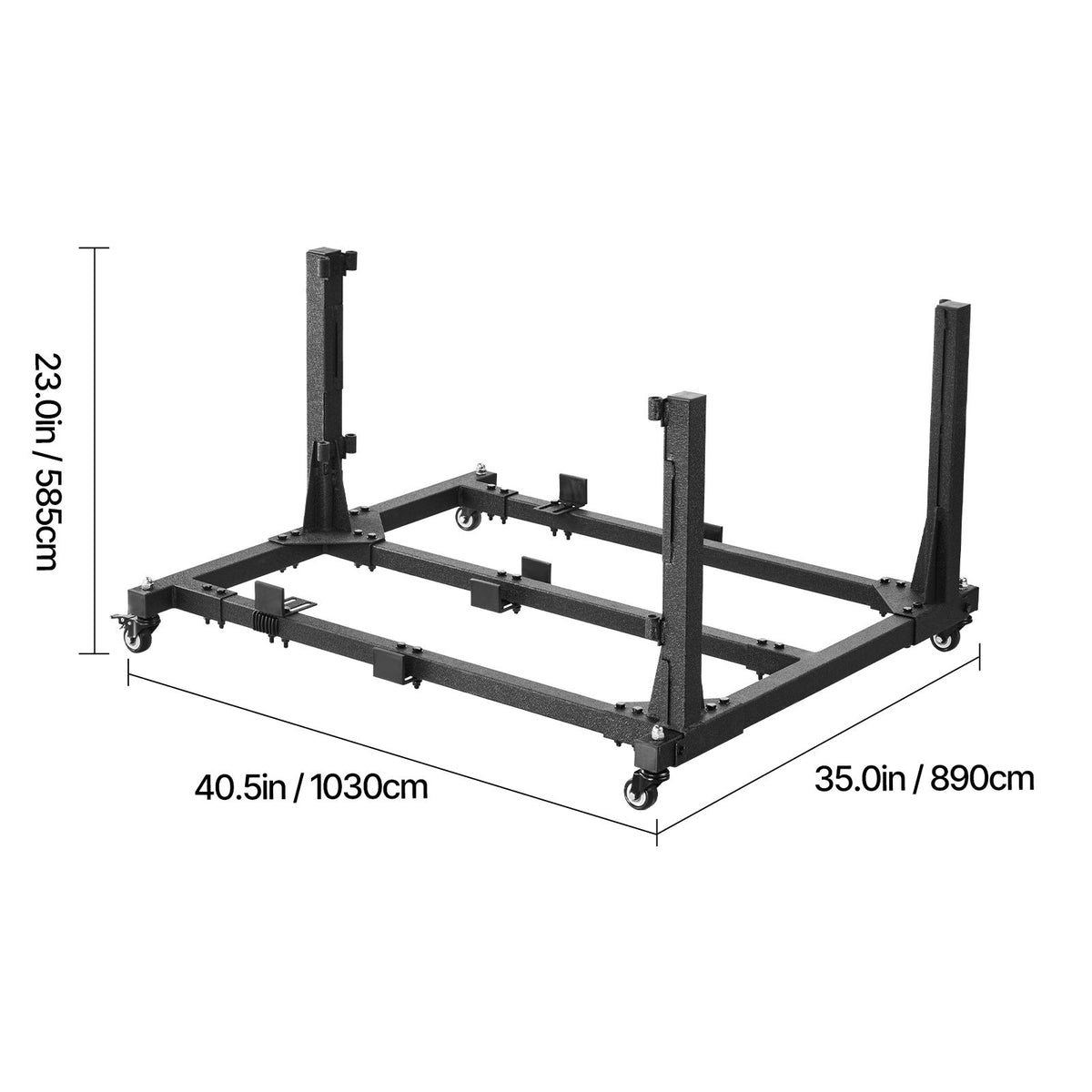 Jeep Door Storage Cart, 4 Doors Moveable Storage Cart Rack with Thickened Rubber Cushion, Sturdy Car Door Holder Cart Fit for Jeep Wrangler JK JKU JL Gladiator