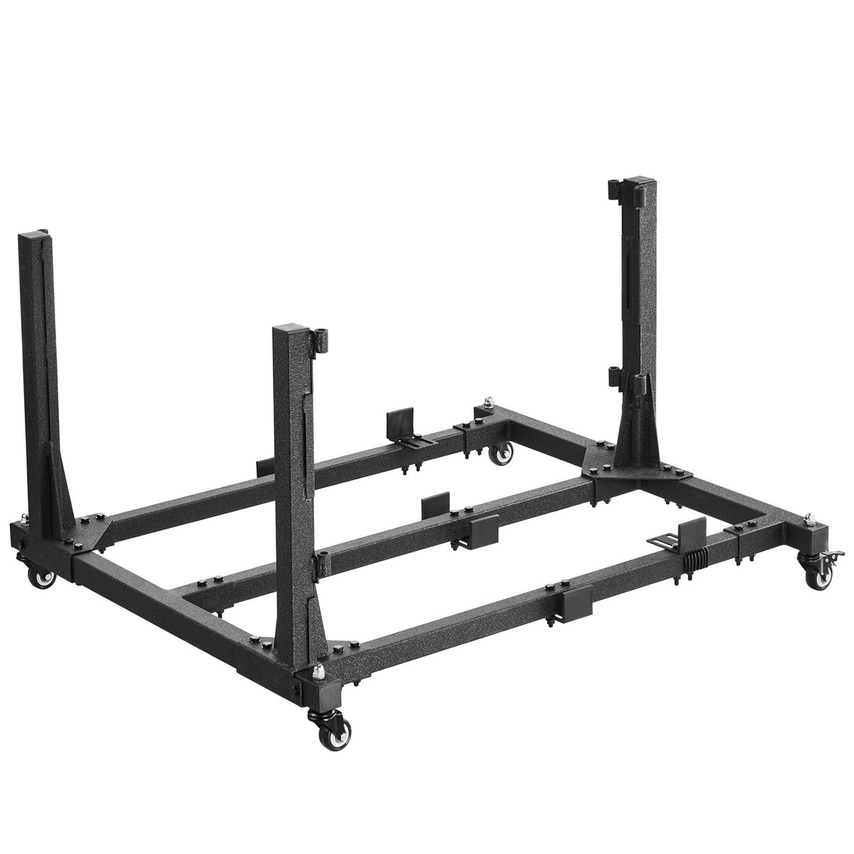 Jeep Door Storage Cart, 4 Doors Moveable Storage Cart Rack with Thickened Rubber Cushion, Sturdy Car Door Holder Cart Fit for Jeep Wrangler JK JKU JL Gladiator