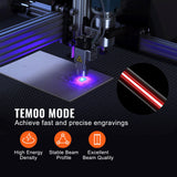 Saw Accessories: VEVOR Laser Tube, 40W CO2 Laser Tube for Laser Engraver and Cutter Machine, 720 mm Length, 50 mm Diameter, Glass Laser Cutting Tube with TEM00 Beam Mode, for Wood Acrylic Fabric Leather Bamboo