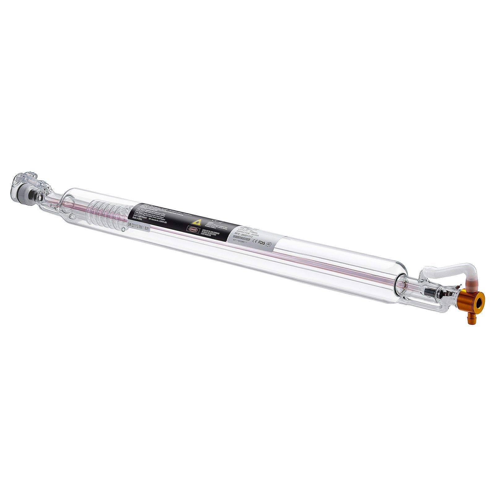 Saw Accessories: VEVOR Laser Tube, 40W CO2 Laser Tube for Laser Engraver and Cutter Machine, 720 mm Length, 50 mm Diameter, Glass Laser Cutting Tube with TEM00 Beam Mode, for Wood Acrylic Fabric Leather Bamboo