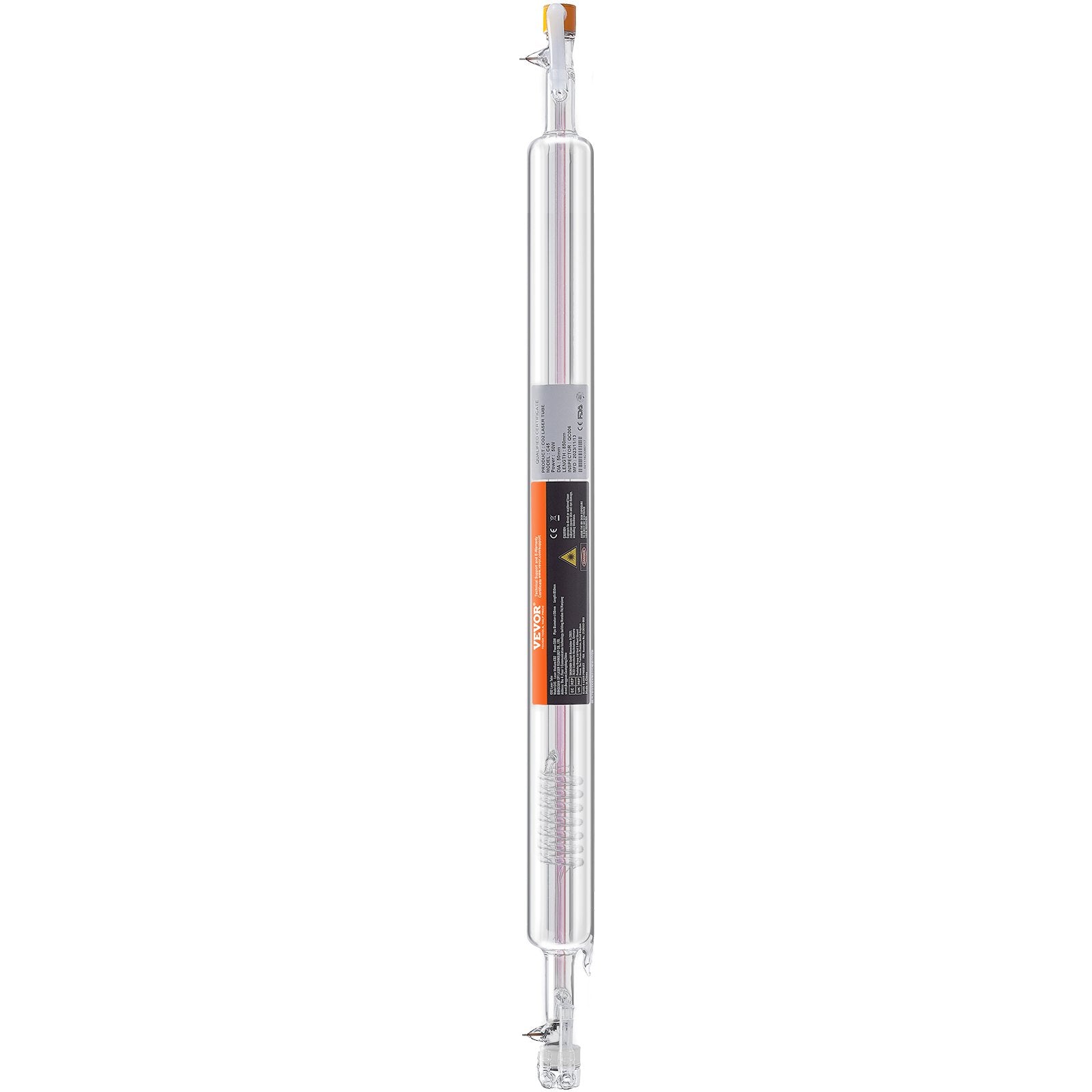 Saw Accessories: VEVOR Laser Tube, 50W CO2 Laser Tube for Laser Engraver and Cutter Machine, 850 mm Length, 50 mm Diameter, Glass Laser Cutting Tube with TEM00 Beam Mode, for Wood Acrylic Fabric Leather Bamboo