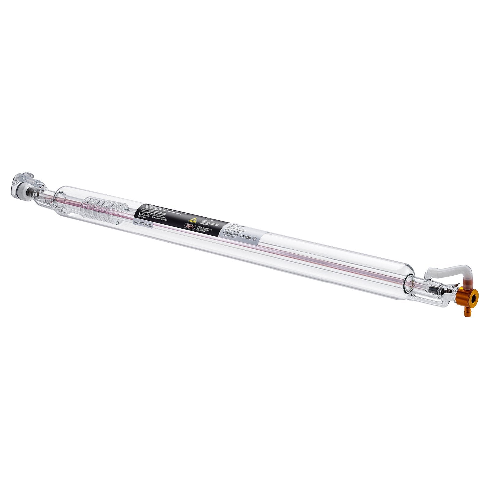 Saw Accessories: VEVOR Laser Tube, 50W CO2 Laser Tube for Laser Engraver and Cutter Machine, 850 mm Length, 50 mm Diameter, Glass Laser Cutting Tube with TEM00 Beam Mode, for Wood Acrylic Fabric Leather Bamboo