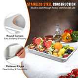 Food Warmers & Chafing Dishes: VEVOR Hotel Pans Full Size 2.5 Inch Deep, Steam Table Pan 6 Pack , 22 Gauge/0.8mm Thick Stainless Steel Hotel Pan Anti Jam Steam Table Pan