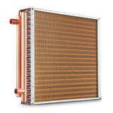 Beds & Bed Frames: VEVOR 20"x 20" Heat Exchanger Water to Air 3-Row 3/8" Copper Ports 242 Fins