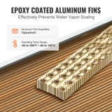 Beds & Bed Frames: VEVOR 20"x 20" Heat Exchanger Water to Air 3-Row 3/8" Copper Ports 242 Fins