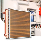 Beds & Bed Frames: VEVOR 20"x 20" Heat Exchanger Water to Air 3-Row 3/8" Copper Ports 242 Fins
