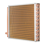 Beds & Bed Frames: VEVOR 20"x 20" Heat Exchanger Water to Air 3-Row 3/8" Copper Ports 242 Fins
