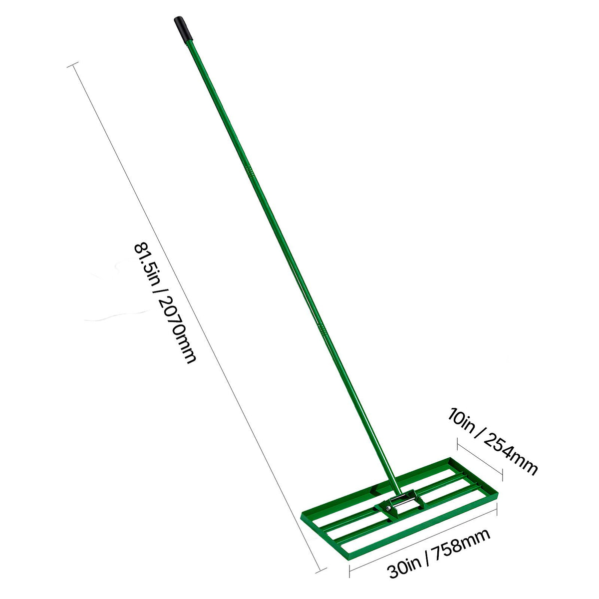 Lawn Leveling Rake, 30"x10" Level Lawn Tool, Heavy-duty Lawn Leveler with 78" Steel Extended Handle, Yard Leveling Rake Suit for Garden, Golf Lawn, Farm